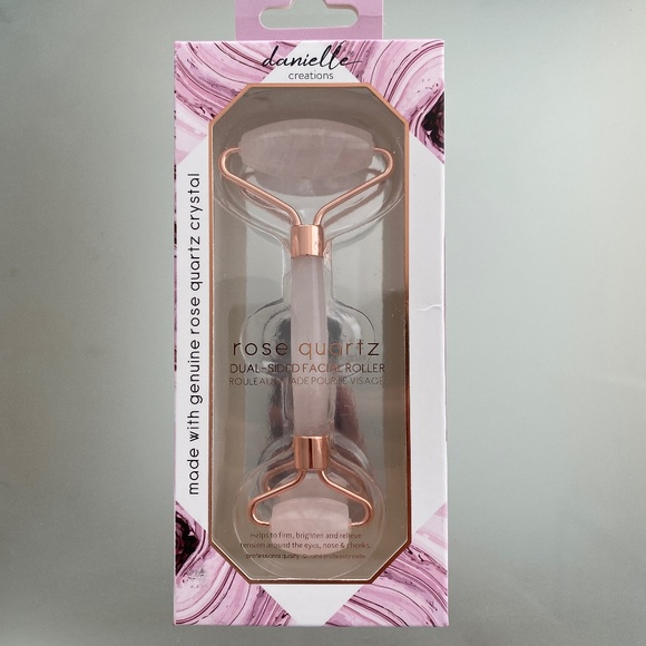 NWT - Danielle Creations Rose Quartz Facial Roller - Picture 1 of 2
